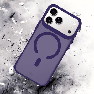 "3mk Smoke MagCase" dėklas "iPhone 17 Pro Max" - violetinės spalvos permatomas