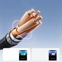 "Joyroom S-A28 Flash Series 3A USB-A - "Lightning" laidas 1 m - juodas