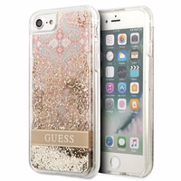 Guess Paisley Skystų Blizgučių dėklas iPhone SE 2022 / SE 2020 / 7 / 8 - auksinis
