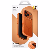 "Uniq Clario Magclick" įkrovimo dėklas "iPhone 17 Pro" - oranžinis