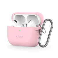 Tech-Protect silikoninis dėklas su kabliuku Apple AirPods Pro 1 / 2 - rožinis