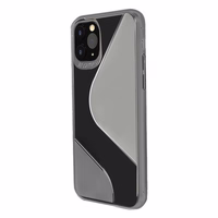 S-Case lankstus dangtelis TPU dėklas Huawei P40 Lite E juodas