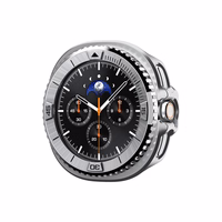 Spigen Bezel Tune Pro Pilot dangtelis Samsung Galaxy Watch 8 Classic 46mm sidabrinis