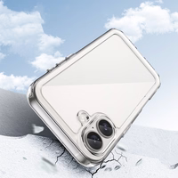 Outer Space dėklas telefonui su geliniu rėmeliu iPhone 16 Plus - skaidrus