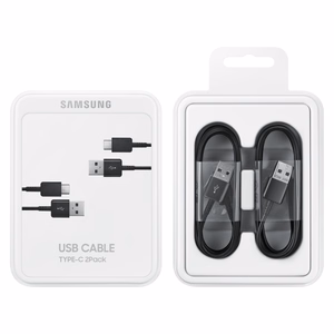 USB kabelis Samsung EP-DG930MBEGWW Type-C 1.5m 2vnt. juodas