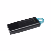 Kingston Technology DataTraveler Exodia USB atmintukas 64 GB USB A tipo 3.2 Gen 1 (3.1 Gen 1) Juoda, Turkis