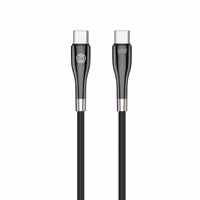 "Forever Sleek" kabelis USB-C - USB-C 2,0 m 60W juodas