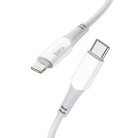Kabelis USB-C į Lightning Hoco PD 3A 20W 1 m X70 baltas