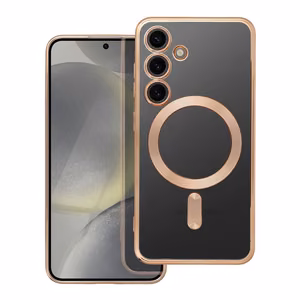 Case for Samsung S24 Electro Mag Cover compatible with MagSafe gold