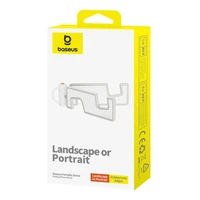 Baseus nešiojamas išskleidžiamas telefono stovas - baltas