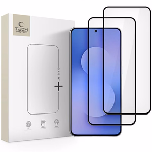 LCD apsauginis stikliukas Tech-Protect Glass Fit+ 2-Pack Samsung S731 S25 FE juodas
