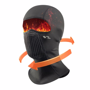 Rockbros LF25699 Fleece Bicycle Balaclava - Black