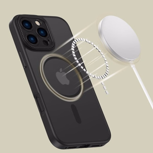 Tech-Protect MagCam Magnetinis iPhone 16 Pro Max dėklas - pusiau permatomas