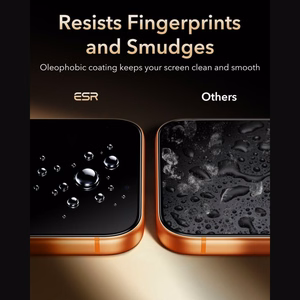 ESR UltraFit Armorite Pro grūdintas stiklas, skirtas iPhone 18 Pro Max / 17 Pro Max, juodas