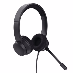 Trust Ayda ausinės laidinės ant galvos skambučiai/muzika USB Type-A juodos