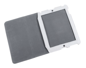 Белый чехол из натуральной кожи для Apple iPad 2