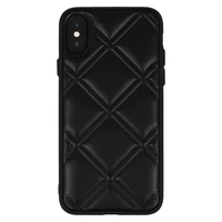 Dėklas telefonui odinis 3D dizainas Iphone X/XS - juodas