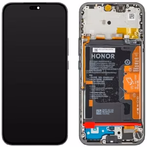 Ekranas Huawei Honor 400 Lite su lietimui jautriu stikliuku ir rėmeliu ir baterija Black originalus (service pack)