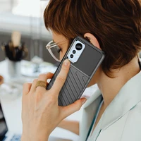 Thunder dėklas telefonui Xiaomi 12 Lite silikoninis šarvuotas dėklas juodas
