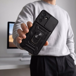 Tech-Protect CamShield Pro dėklas, skirtas Samsung Galaxy A17 / A18 / A26 4G / 5G, juodas