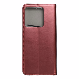 SMART MAGNETO knygos tipo dėklas telefonui XIAOMI Redmi Note 13 5G, bordo