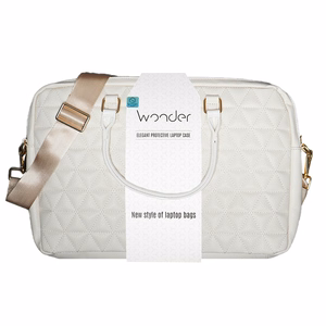 Wonder Dėklas nešiojamam kompiuteriui 15–16 colių pico quilted smėlio spalvos