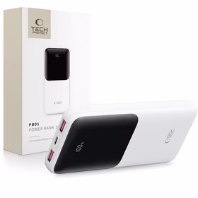 Išorinė baterija Tech-Protect PB01 10000mAh 22.5W - balta