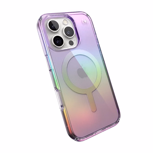 Speck Presidio2 Lux MagSafe dėklas, skirtas iPhone 16 Pro (Amazing Purple / skaidrus)