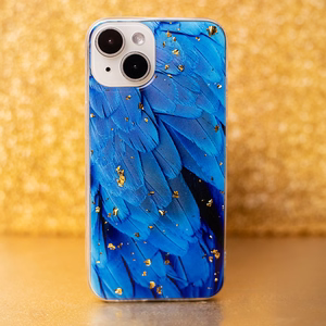 Gold Glam case for Samsung Galaxy A35 5G blue
