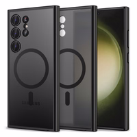 Dėklas Reach Matte MagSafe Samsung S928 S24 Ultra juodas