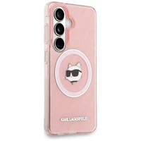 Karl Lagerfeld IML Repeated Choupette MagSafe Dėklas for Samsung Galaxy S26 Plus - rožinis