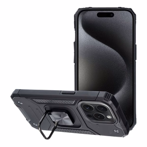 NITRO dėklas telefonui IPHONE 15 Pro juodas