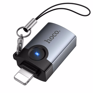 Adapter OTG Lightning to USB A Hoco UA46 Victory gray