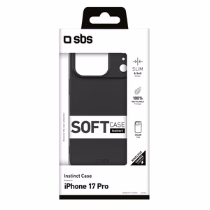 SBS Instinct iPhone 17 Pro dėklas - juodas