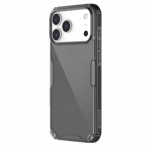 Nillkin Nature TPU Pro dėklas telefonui iPhone 17 Pro Max – pusiau permatomas juodas