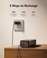 VEGER Išorinė baterija 50000 mAh PD QC3.0 5A 22,5W Tank Lite (W5001) juoda