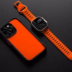 TECH-PROTECT ICONBAND LINE APPLE WATCH 4 / 5 / 6 / 7 / 8 / 9 / SE / ULTRA 1 / 2 (42 / 44 / 45 / 49 MM) ORANŽINIS
