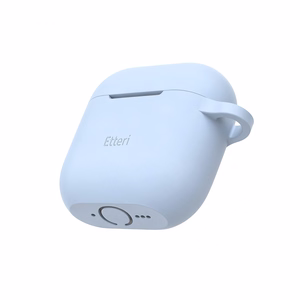 Etteri silikoninis dėklas, skirtas AirPods 4 šviesiai mėlynas