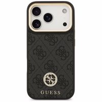 Guess 4G Strass Logo magnetinis dėklas telefonui iPhone 17 Pro - juodas