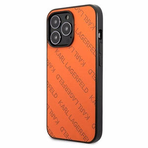 Karl Lagerfeld Perforated Allover Case for iPhone 13 Pro / 13 6.1" - Orange