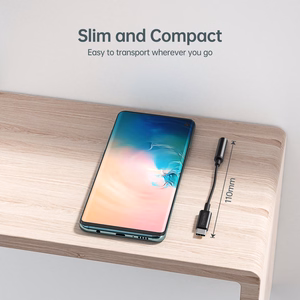 Adapteris CHOETECH USB Type-C (M) - ausinių jungtis 3.5mm (F)