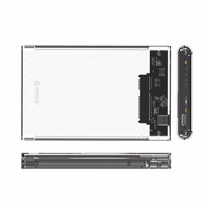"Orico 2139C3" 2,5 colių HDD/SSD USB-C 5Gb/s diskinis kaupiklis - skaidrus