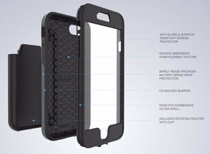 Incipio Performance Series Max dėklas, skirtas iPhone 7, baltas / mėlynas