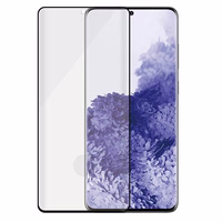 PanzerGlass E2E Microfracture antibakterinis stiklas Samsung Galaxy S21 Ultra - su juodu rėmeliu