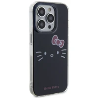 Hello Kitty IML Kitty Face dėklas telefonui iPhone 15 Pro - juoda