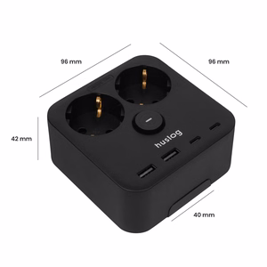 Huslog Power strip with phone laikiklis HUS1055