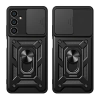 Dėklas telefonui Samsung M54 su fotoaparato dangteliu - juodas