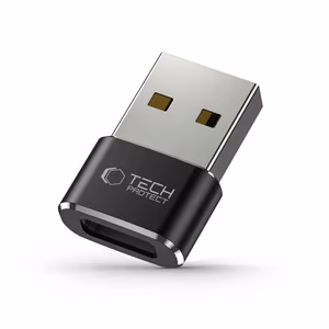 Tech-Protect UltraBoost USB-A (kištukas) / USB-C (lizdas) adapteris - juodas