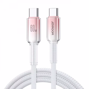 USB laidas Joyroom S-A42 baltas Type-C / Type-C 120cm (iki 60W)