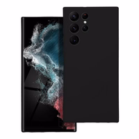 SILIKONINIS dėklas telefonui SAMSUNG S22 Ultra juodas